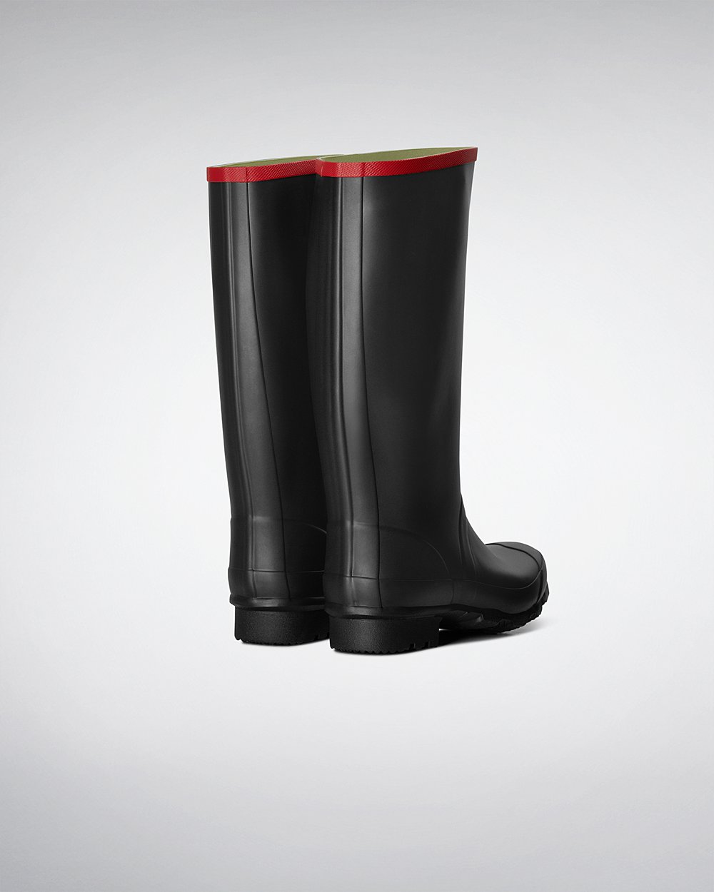 Womens Hunter Tall Rain Boots Black - Argyll Full Knee - 0817529-LQ